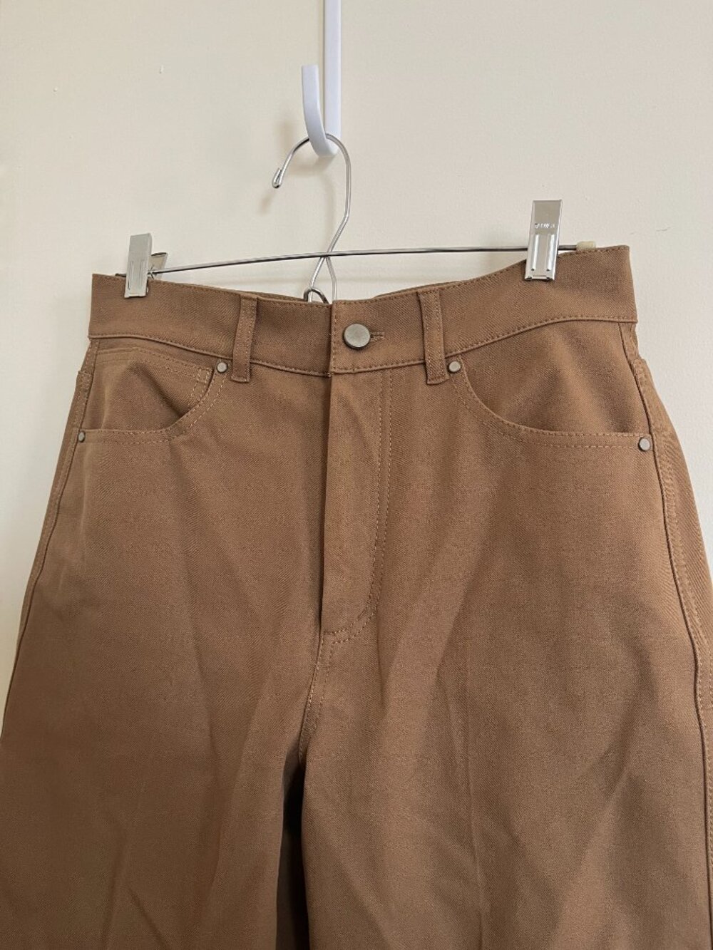MM LaFleur Milo Wide-Leg Jean in Saddle, High-Waisted Pants, Size 4 - Picture 3 of 6